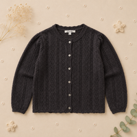 Thumbnail for Buttoned Cardigan – Blødt og behageligt – Strikket børnevest