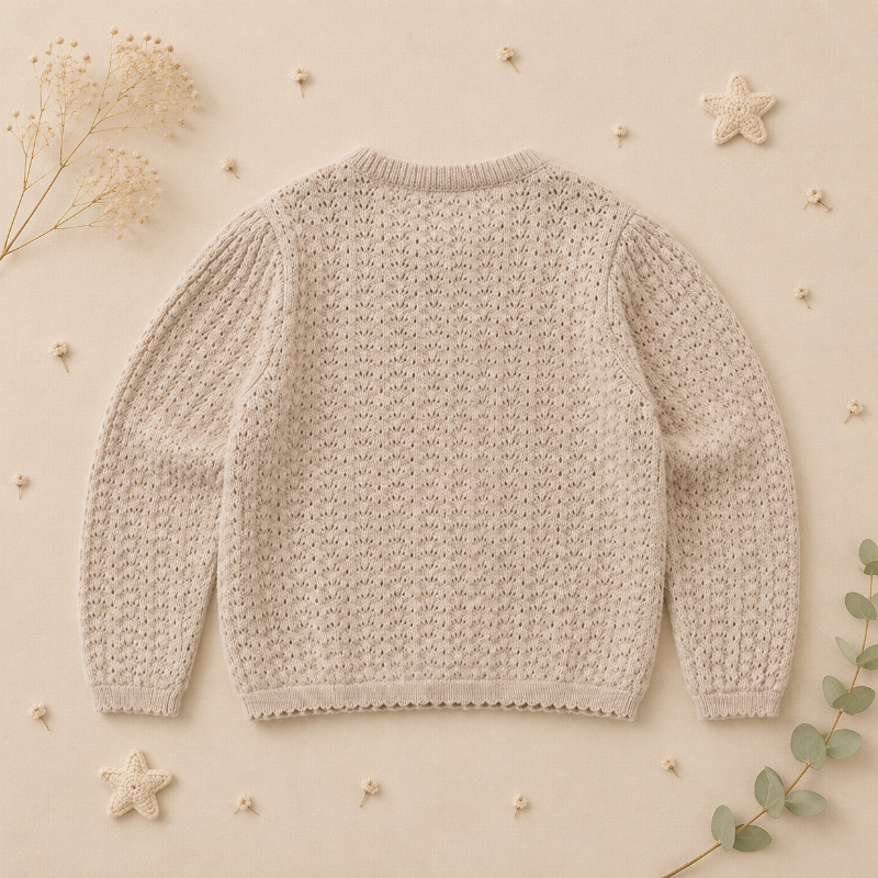 Buttoned Cardigan – Blødt og behageligt – Strikket børnevest