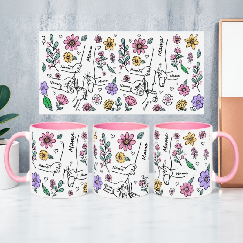 Personalized Kids Name Mug – Enestående morsdagsgave – Personlig krus