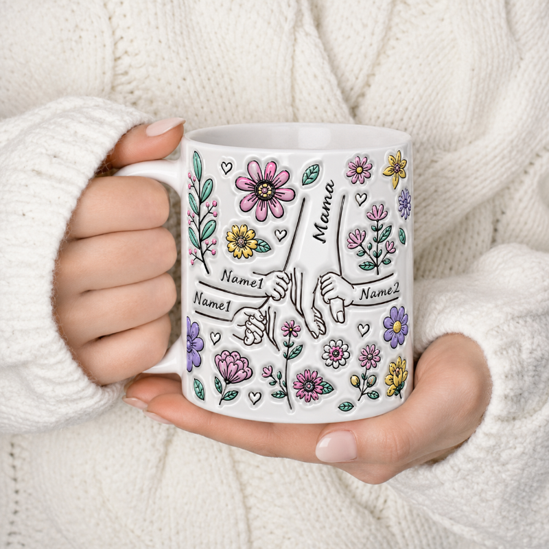 Personalized Kids Name Mug – Enestående morsdagsgave – Personlig krus