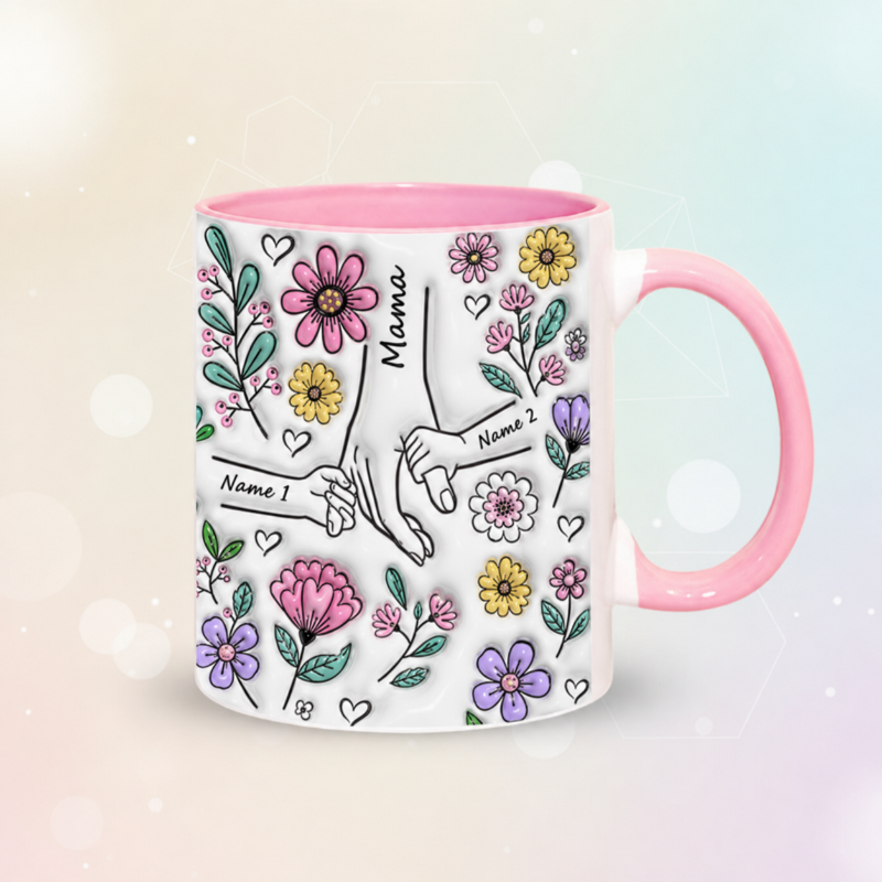 Personalized Kids Name Mug – Enestående morsdagsgave – Personlig krus