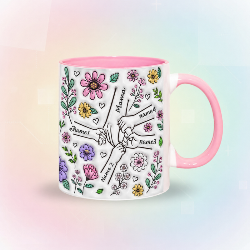 Personalized Kids Name Mug – Enestående morsdagsgave – Personlig krus