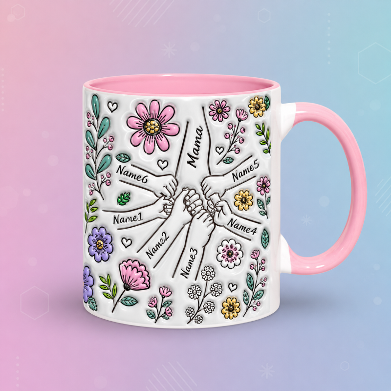 Personalized Kids Name Mug – Enestående morsdagsgave – Personlig krus