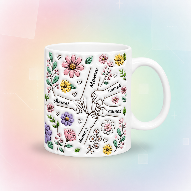 Personalized Kids Name Mug – Enestående morsdagsgave – Personlig krus