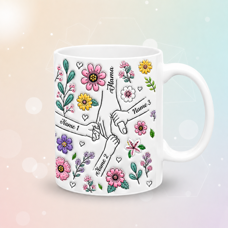 Personalized Kids Name Mug – Enestående morsdagsgave – Personlig krus