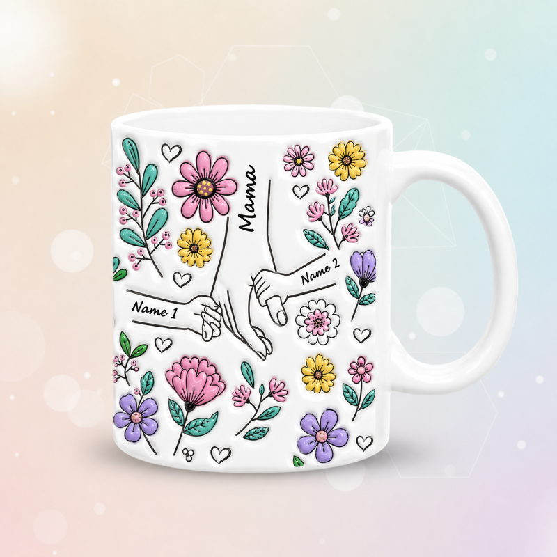 Personalized Kids Name Mug – Enestående morsdagsgave – Personlig krus