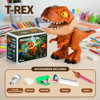 Thumbnail for Dinosaur Stationery Toy – Kreativt og lærerigt – 5-i-1 skrivebordssæt