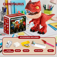 Thumbnail for Dinosaur Stationery Toy – Kreativt og lærerigt – 5-i-1 skrivebordssæt