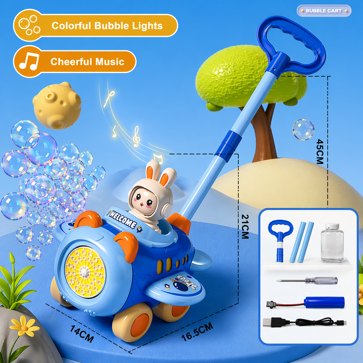 Bubble Blower – Legende & sjovt – Boblevogn