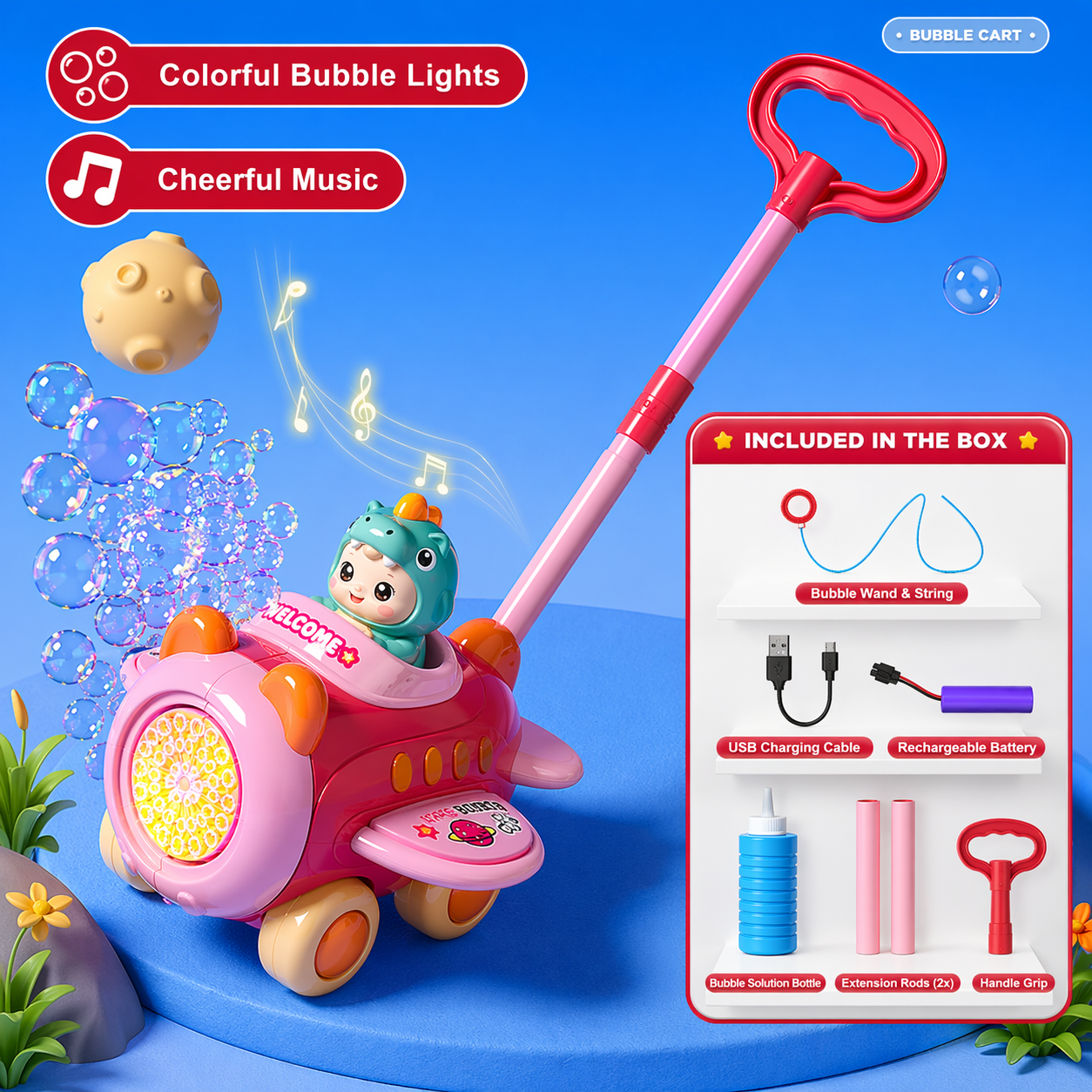 Bubble Blower – Legende & sjovt – Boblevogn