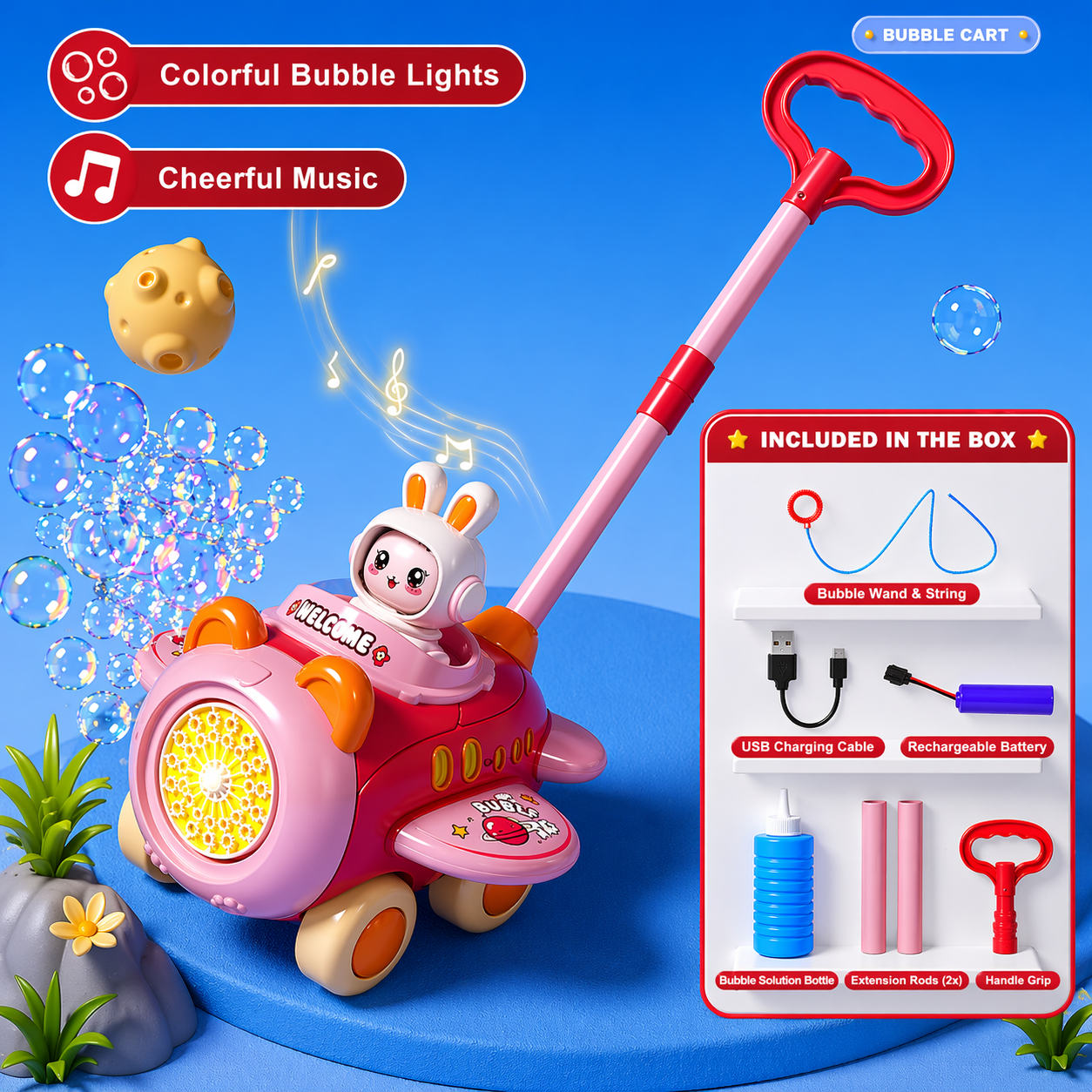 Bubble Blower – Legende & sjovt – Boblevogn