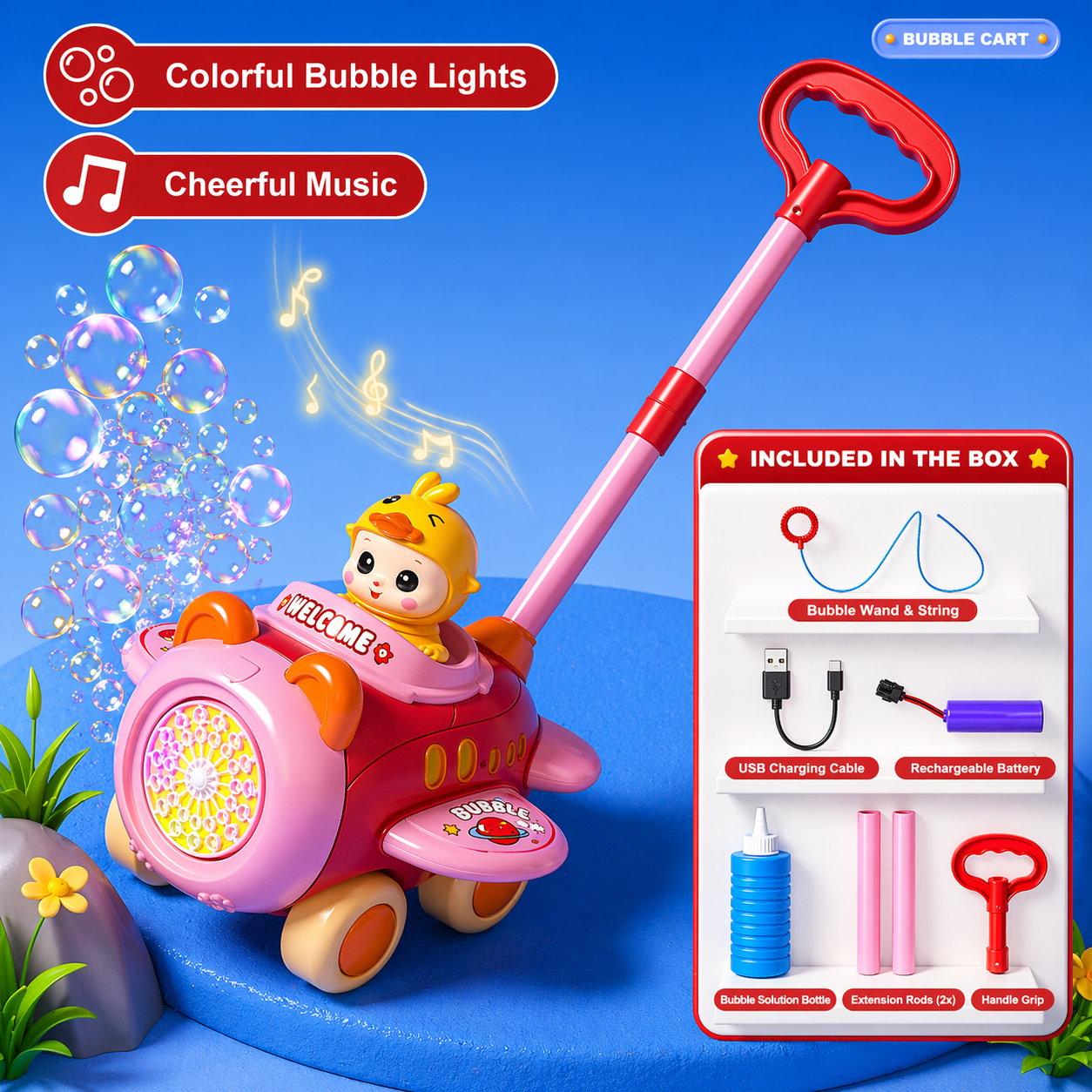 Bubble Blower – Legende & sjovt – Boblevogn