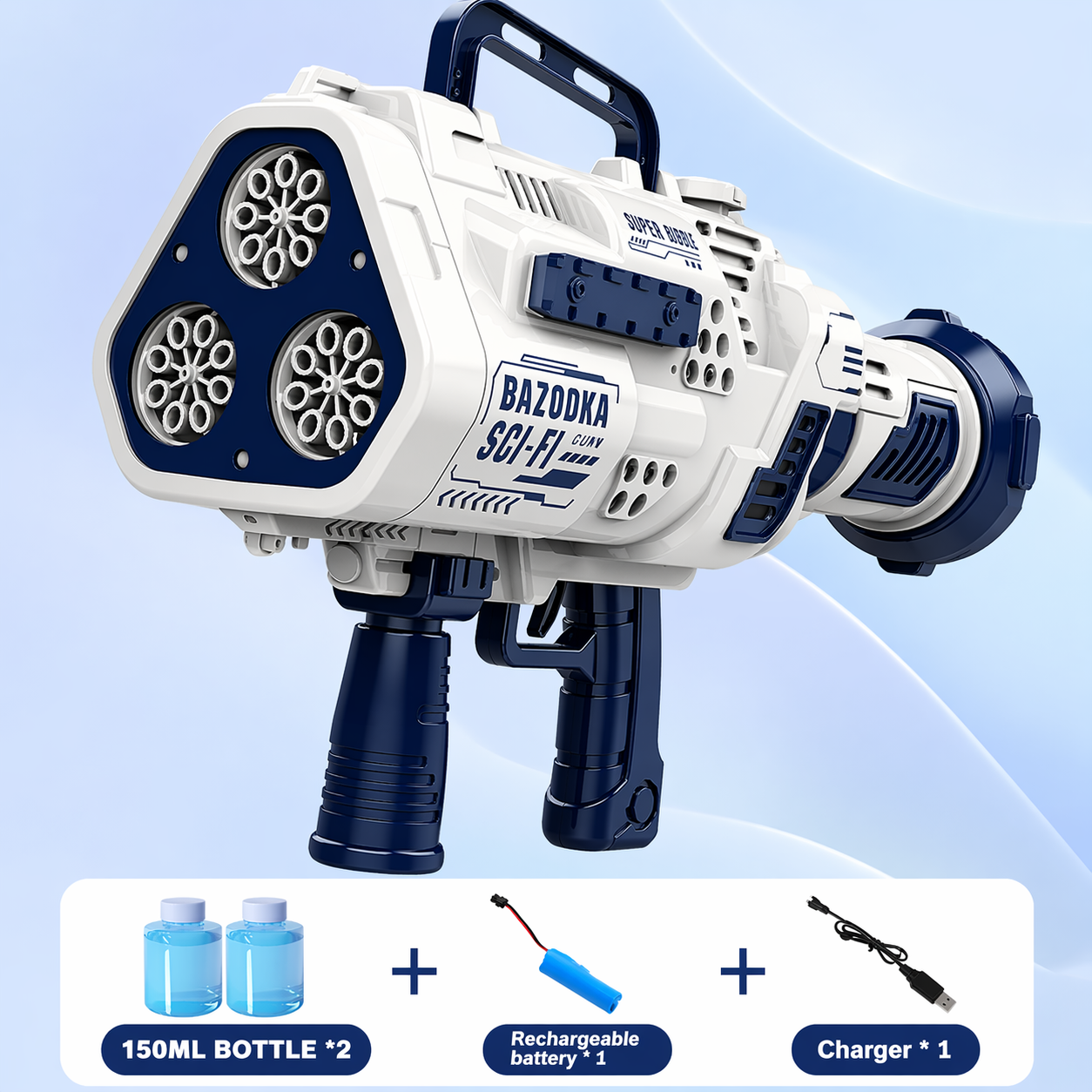 Light Up Bubble Gun – Leg & Musik – Boblepistol