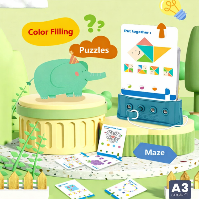 Montessori Shape Matching Game – Logik & koncentration – puslespil