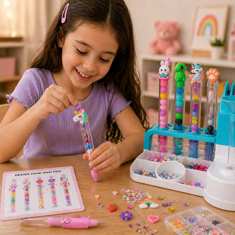 DIY Sand Art Pen – Kreativt & lærerigt – Pen Creator legesæt