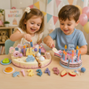 Wooden Cake Cutting Toy – Kreativitet & Rollespil – Træfødselsdagskage