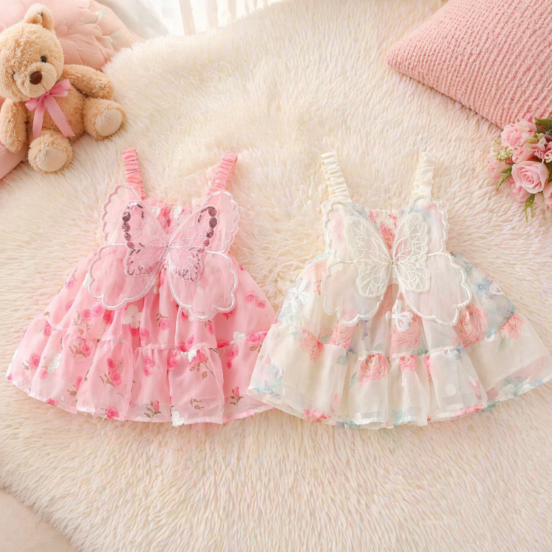 Girls Butterfly Dress – Sød & luftig – børnekjole