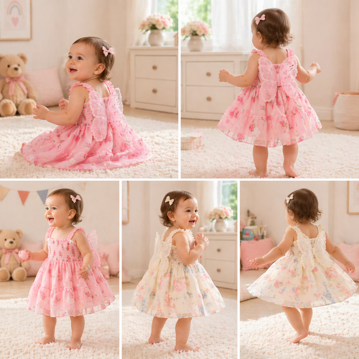 Girls Butterfly Dress – Sød & luftig – børnekjole