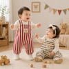 Striped Overall Romper – Blødt & behageligt – Jumpsuit til børn