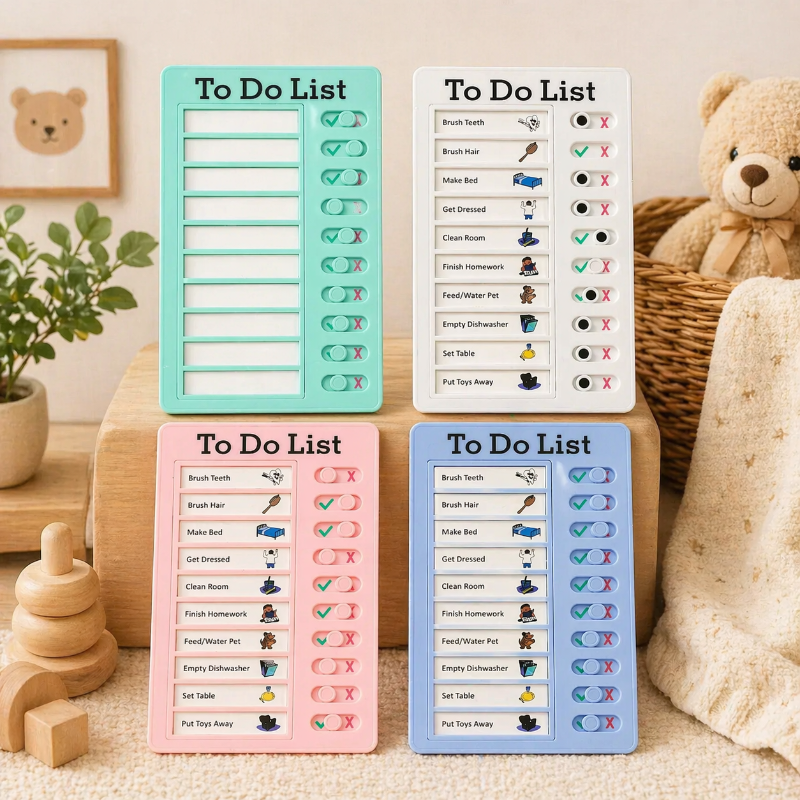 Kids Chore Chart – Struktur & Selvstændighed – Opgaveliste-tavle