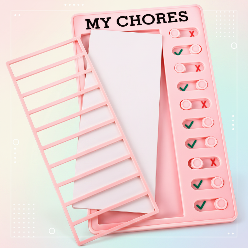 Kids Chore Chart – Struktur & Selvstændighed – Opgaveliste-tavle