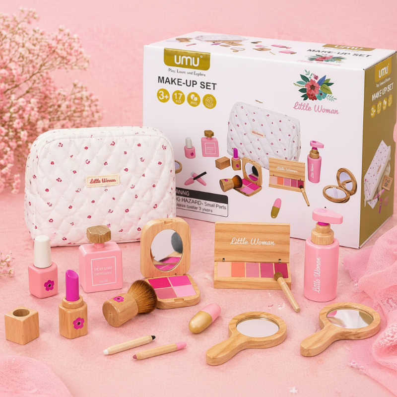 Wooden Makeup Play Set – Kreativitet & Rollespil – Make-up-sæt i træ