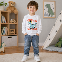 Thumbnail for Kids Dinosaur Sweatshirt – Komfort & stil – Dino børnesweater