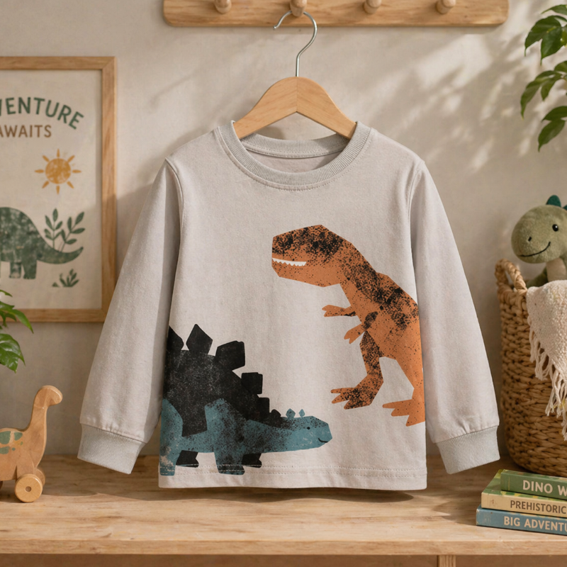 Kids Dinosaur Sweatshirt – Komfort & stil – Dino børnesweater