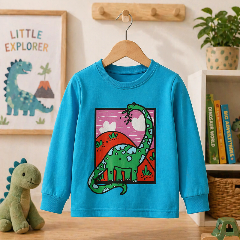 Kids Dinosaur Sweatshirt – Komfort & stil – Dino børnesweater