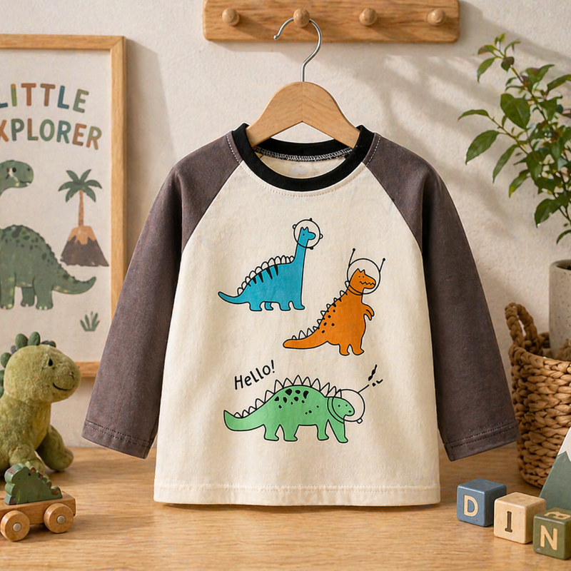 Kids Dinosaur Sweatshirt – Komfort & stil – Dino børnesweater