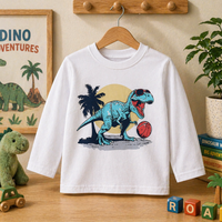 Thumbnail for Kids Dinosaur Sweatshirt – Komfort & stil – Dino børnesweater