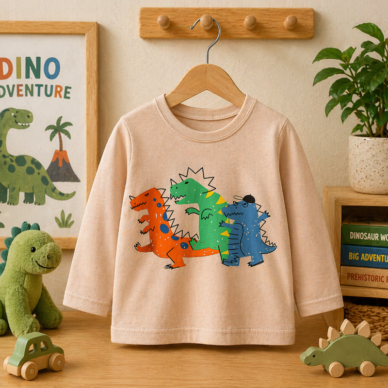 Kids Dinosaur Sweatshirt – Komfort & stil – Dino børnesweater