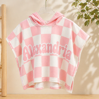 Thumbnail for Personalized Hooded Towel – Blødt & unikt – Personlig badekåbe til børn