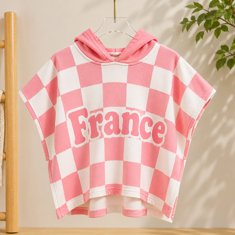 Personalized Hooded Towel – Blødt & unikt – Personlig badekåbe til børn