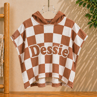 Thumbnail for Personalized Hooded Towel – Blødt & unikt – Personlig badekåbe til børn