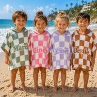 Thumbnail for Personalized Hooded Towel – Blødt & unikt – Personlig badekåbe til børn