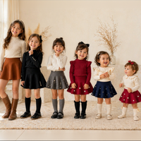 Thumbnail for Girls Knitted Skirt – Komfort & stil – Børneskørt