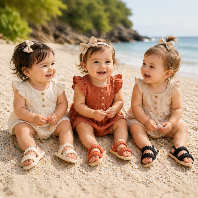 Baby Girls Sandals – Blødt & behageligt – Sommersandaler