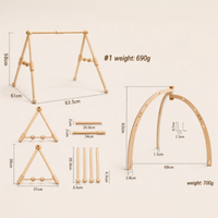 Thumbnail for Wooden Baby Rattle Toy – Sansestimulerende & sikkert – Baby Gym