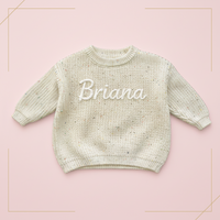 Thumbnail for Personalized Baby Sweater – Unik & kærlig – Broderet, personlig babytrøje
