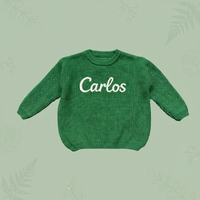 Thumbnail for Personalized Baby Sweater – Unik & kærlig – Broderet, personlig babytrøje