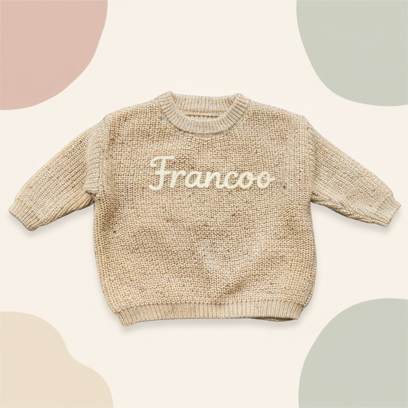 Personalized Baby Sweater – Unik & kærlig – Broderet, personlig babytrøje