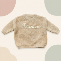 Thumbnail for Personalized Baby Sweater – Unik & kærlig – Broderet, personlig babytrøje