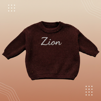 Thumbnail for Personalized Baby Sweater – Unik & kærlig – Broderet, personlig babytrøje