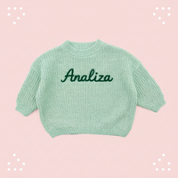 Thumbnail for Personalized Baby Sweater – Unik & kærlig – Broderet, personlig babytrøje