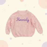 Thumbnail for Personalized Baby Sweater – Unik & kærlig – Broderet, personlig babytrøje