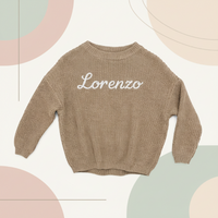 Thumbnail for Personalized Baby Sweater – Unik & kærlig – Broderet, personlig babytrøje