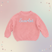 Thumbnail for Personalized Baby Sweater – Unik & kærlig – Broderet, personlig babytrøje