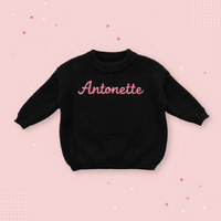 Thumbnail for Personalized Baby Sweater – Unik & kærlig – Broderet, personlig babytrøje