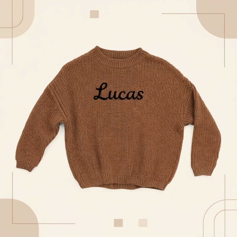 Personalized Baby Sweater – Unik & kærlig – Broderet, personlig babytrøje